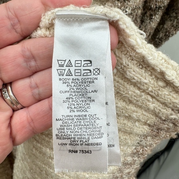 JOIE M Soft Long length womans cozy transitional open quiet luxury cardigan - Picture 5 of 12